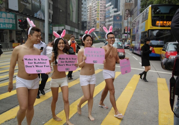 ‘Bunnies’ Bare All in Hong Kong