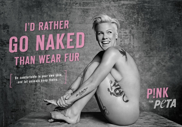 P!nk Would ‘Rather Go Naked Than Wear Fur’