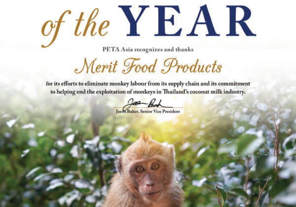 Thailand’s Merit Food Products Wins PETA Asia’s Company of the Year