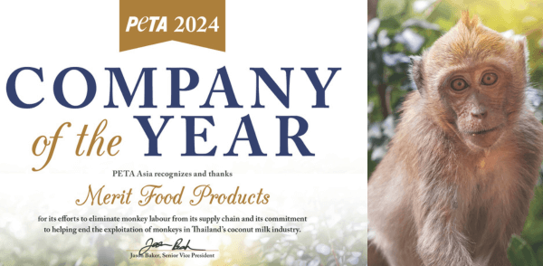 Thailand’s Merit Food Products Wins PETA Asia’s Company of the Year